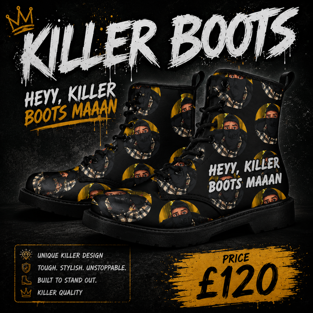 Killer Boots Man - Adult Boots